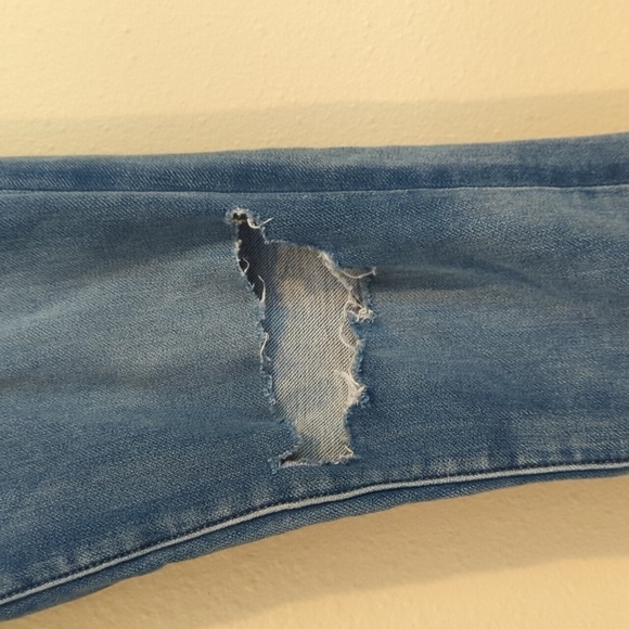 American Eagle Outfitters Super Low Jegging US Women's Size 4 Long Ripped - Picture 5 of 14